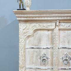 Indian Hand Carved Solid Wood Cabinet D99