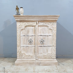 Indian Hand Carved Solid Wood Cabinet D99