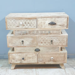 The Attic Duns Wooden Chest of Drawer Natural 90x40x85 cm