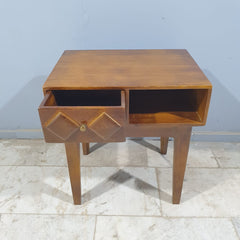 Hand Carved Diamonds Solid Wood Hall Writing Desk C9