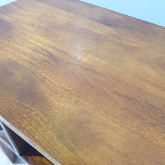 Hand Carved Diamonds Solid Wood Hall Writing Desk C9