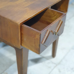 Hand Carved Diamonds Solid Wood Hall Writing Desk C9