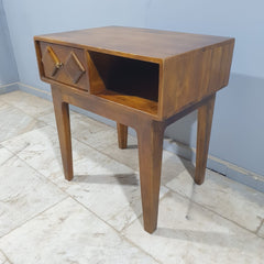 Hand Carved Diamonds Solid Wood Hall Writing Desk C9