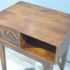 Hand Carved Diamonds Solid Wood Hall Writing Desk C9