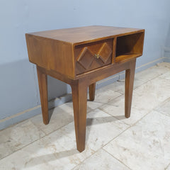 Hand Carved Diamonds Solid Wood Hall Writing Desk C9