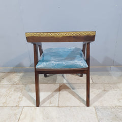 The Gileteen Solid Wood Cushioned Chair for Dining & Living Room 24