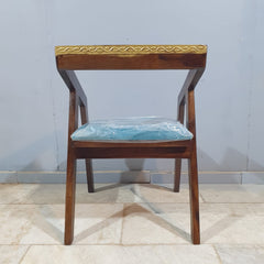 The Gileteen Solid Wood Cushioned Chair for Dining & Living Room 24