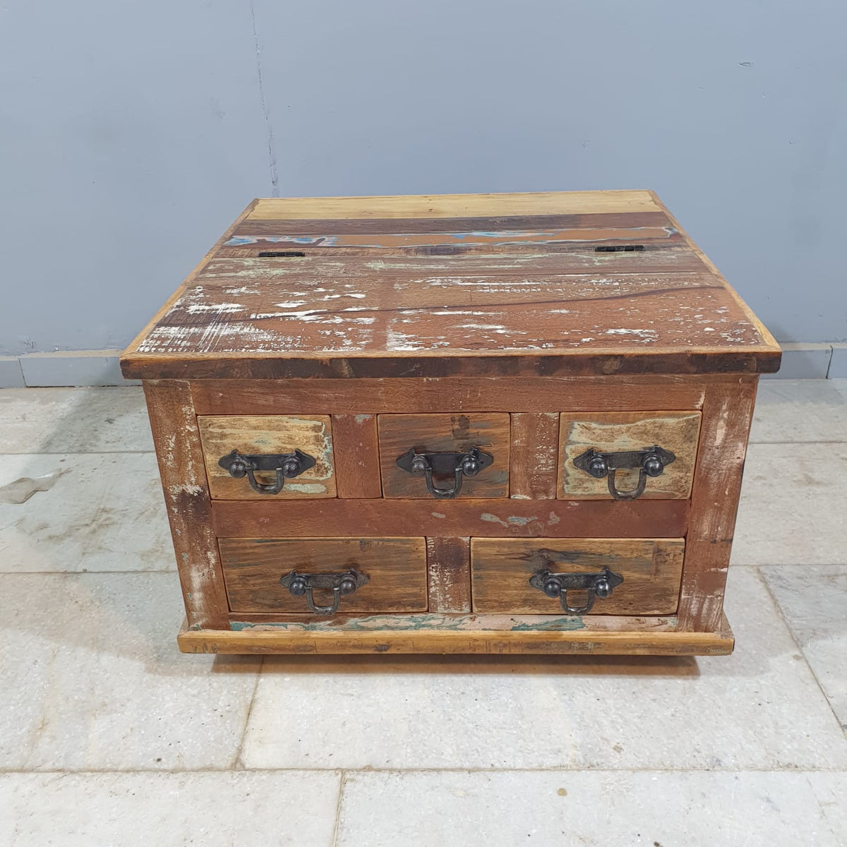 The Attic Barmer Mango Wood Coffee Table Multicolor C87