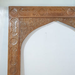 Mehrab Handmade Carved Indian Solid Hard Wood Arch
