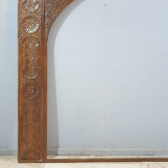 Mehrab Handmade Carved Indian Solid Hard Wood Arch