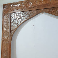 Mehrab Handmade Carved Indian Solid Hard Wood Arch
