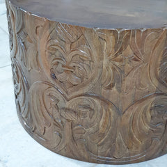 Bristol Indian Solid Mango Wood Round Coffee Table  C88