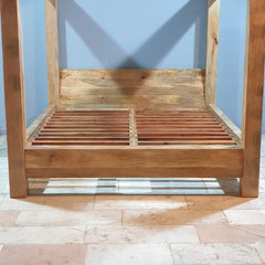 Handmade Classic Solid Sheesham Wood Poster King Size Bed