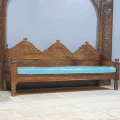 Mughal Garden Hand Carved Solid Wood Daybed Sofa D14