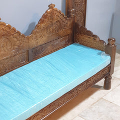 Mughal Garden Hand Carved Solid Wood Daybed Sofa D14