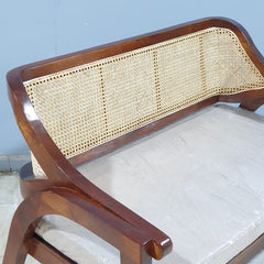 Rattan Elegance Series Mango Wood Bench B11