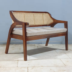 Rattan Elegance Series Mango Wood Bench B11