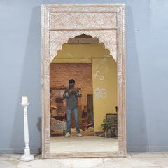 Mehrab Indian Hand Carved Mirror 22