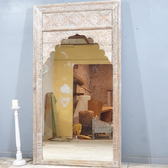 Mehrab Indian Hand Carved Mirror 22