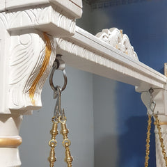 Indian Furniture Hand Carved Solid Hard Wood Swing Set