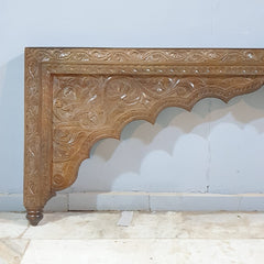 Handmade Carved Indian Solid Hard Wood Double Sided Arch