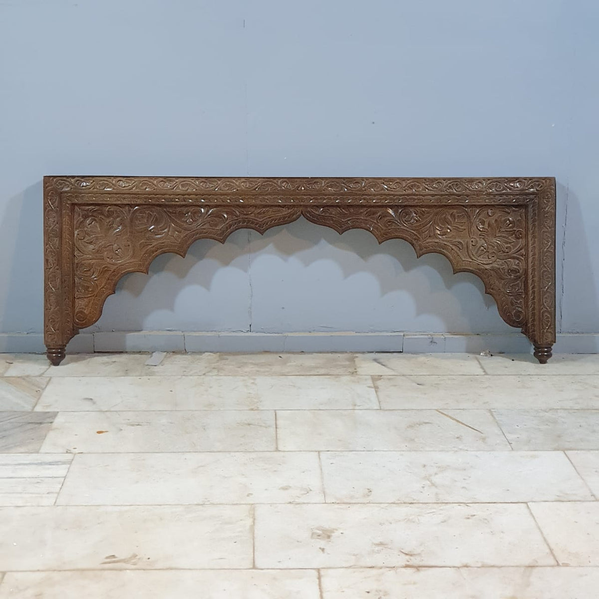Handmade Carved Indian Solid Hard Wood Double Sided Arch