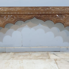 Handmade Carved Indian Solid Hard Wood Double Sided Arch