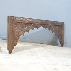 Handmade Carved Indian Solid Hard Wood Double Sided Arch