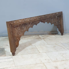 Handmade Carved Indian Solid Hard Wood Double Sided Arch