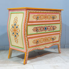 Avani Indian Hand Painted Solid Wood Chest of Drawer D46