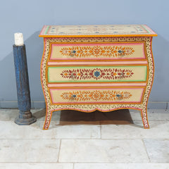 Avani Indian Hand Painted Solid Wood Chest of Drawer D46