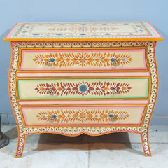 Avani Indian Hand Painted Solid Wood Chest of Drawer D46