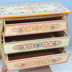 Avani Indian Hand Painted Solid Wood Chest of Drawer D46