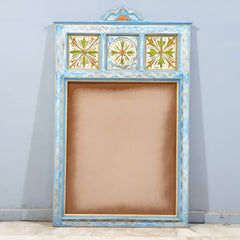 Indian Hand Carved Mirror Frame 23