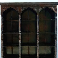 Mehrab Indian Hand Carved Solid Wood Bookshelf B43