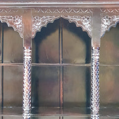 Mehrab Indian Hand Carved Solid Wood Bookshelf B43