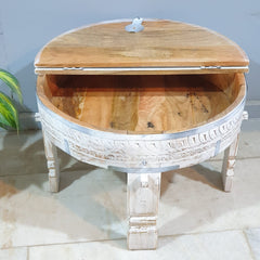 Grinder Coffee Table With Top For Storage C90