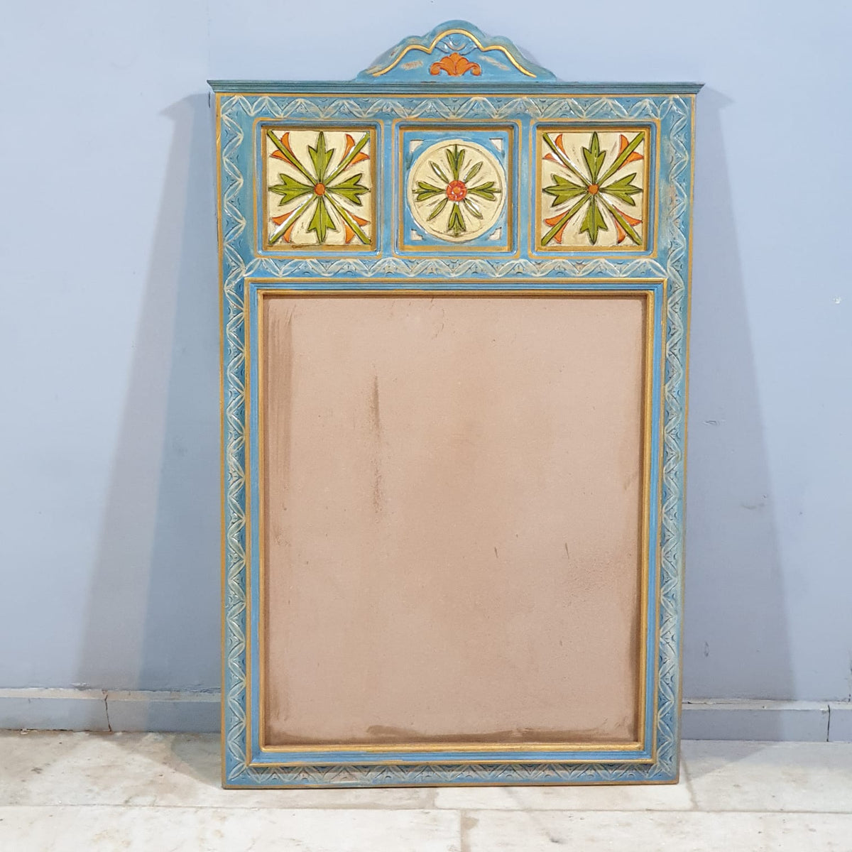 Indian Hand Carved Mirror Frame 23
