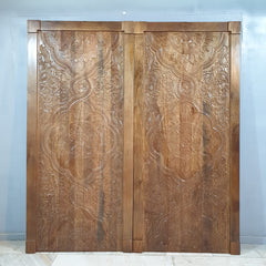Handmade Vintage Wood Carving Door Decal 33