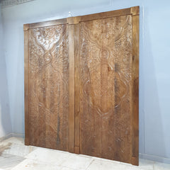 Handmade Vintage Wood Carving Door Decal 33