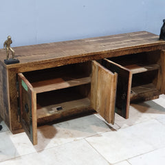 Antique Hand Carved Solid Wood Sideboard 160x40x60 cm
