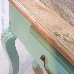 Antique handcarved French Colonial Hall Table 165CM - Turquoise