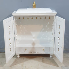 Hand Carved Indian Solid Wood Home Temple 91x40x120 cm