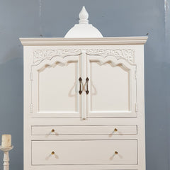 Indian Hand Carved  Solid Mango Wood Home Temple 100x50x185 cm