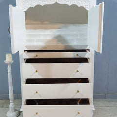 Indian Hand Carved  Solid Mango Wood Home Temple 100x50x185 cm