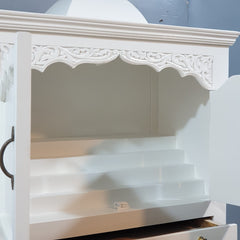 Indian Hand Carved  Solid Mango Wood Home Temple 100x50x185 cm