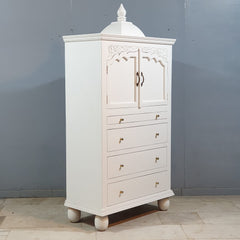 Indian Hand Carved  Solid Mango Wood Home Temple 100x50x185 cm