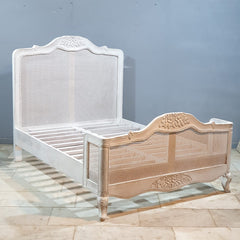 Rattan Elegance Series Hand Carved Solid Wood Bed 184