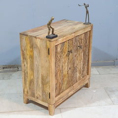 Hand Carved Solid Wood SmallCabinet D120