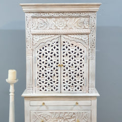 Hand Carved Solid Wood Home Temple Cabinet 04